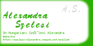 alexandra szelesi business card